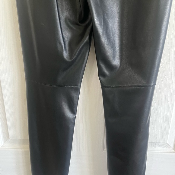 Fabletics Black Leather-Style Pants - Picture 3 of 9